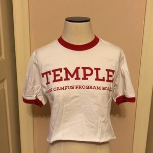 Temple University Cropped Tee